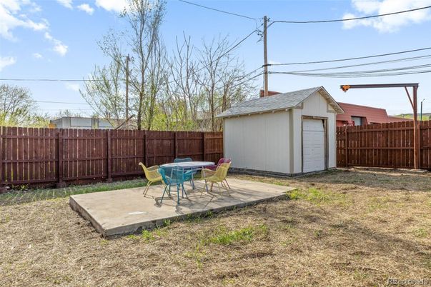 Backyard, Detached Garage, Exterior