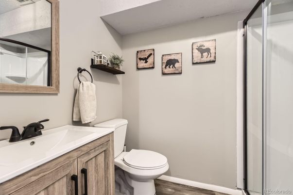 Bathroom, Interior, Wood Texture Flooring