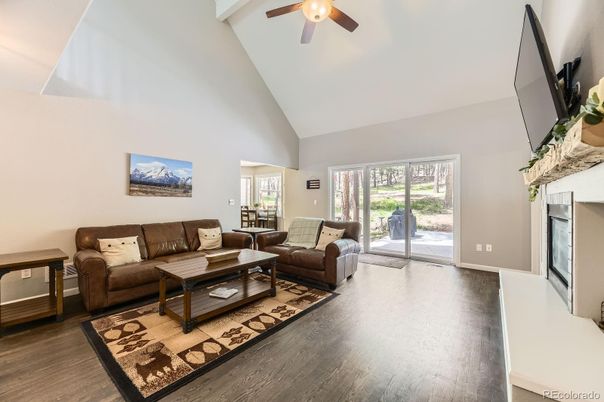 Fireplace, Interior, Living room, Wood Texture Flooring