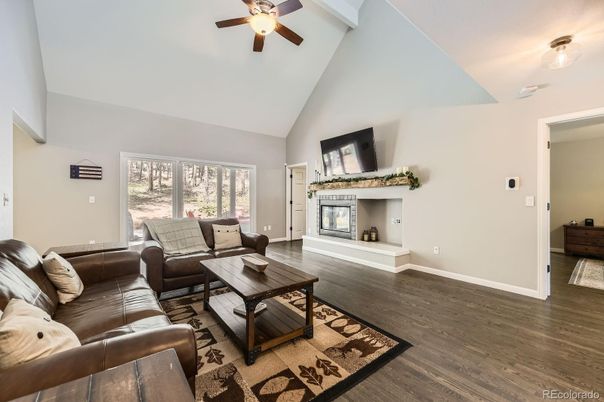Fireplace, Interior, Living room, Wood Texture Flooring