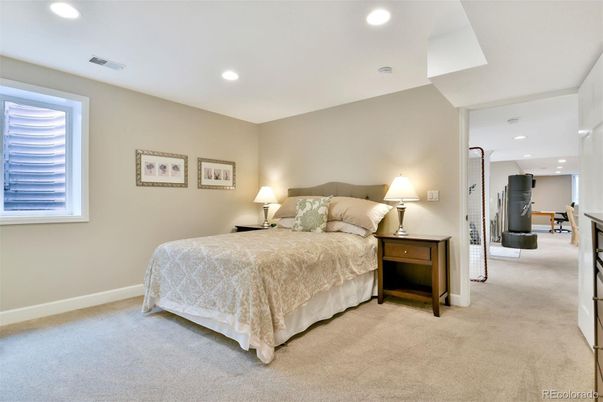 Bedroom, Interior, Recessed Lighting