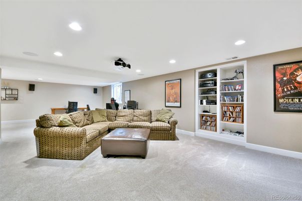 Interior, Living room, Recessed Lighting