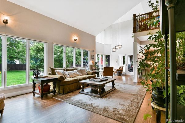 Dining room, Interior, Living room, Pendant Lights, Wood Texture Flooring