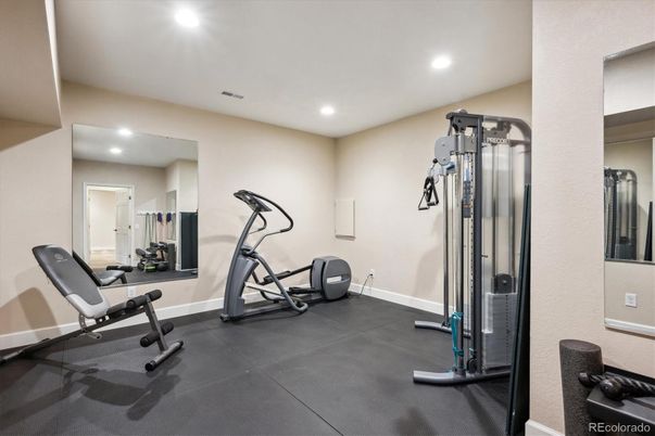 Fitness Equipment, Interior, Recessed Lighting
