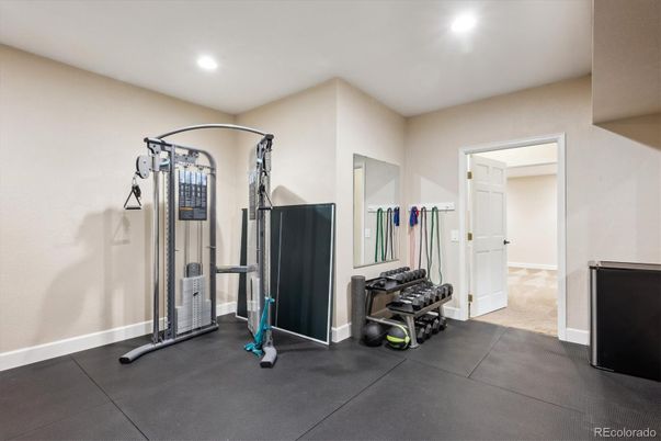 Fitness Equipment, Interior, Recessed Lighting