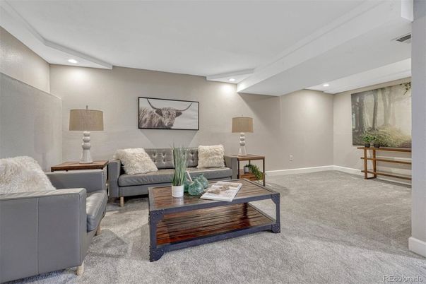 Interior, Living room, Recessed Lighting