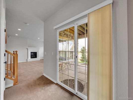 Empty room, Fireplace, Interior, Recessed Lighting