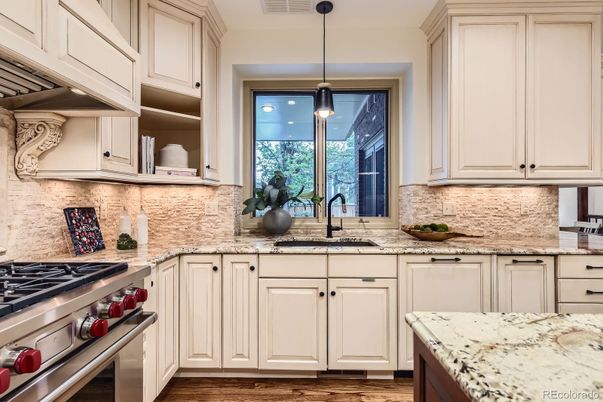 Interior, Kitchen, Pendant Lights, Stainless Steel Appliances, Wood Texture Flooring