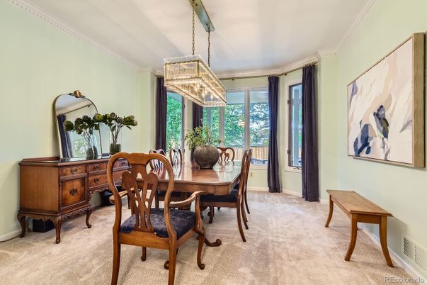 Dining room, Interior, Pendant Lights