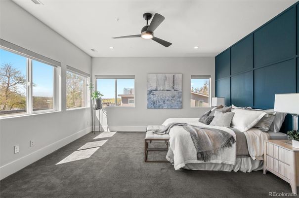 Bedroom, Interior, Recessed Lighting