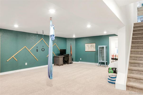 Home Office, Interior, Recessed Lighting