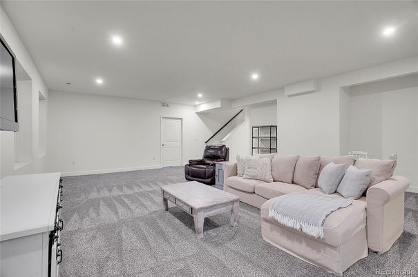 Interior, Living room, Recessed Lighting