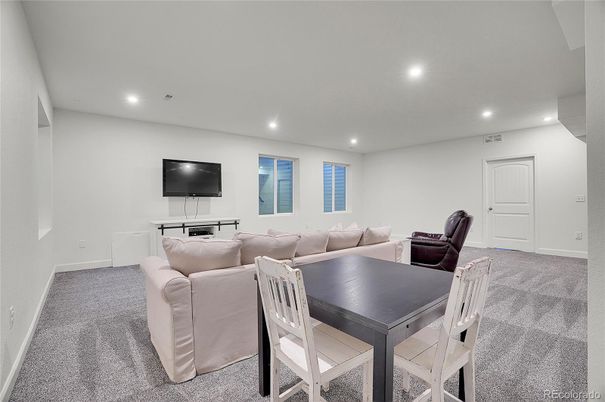 Dining room, Interior, Living room, Recessed Lighting