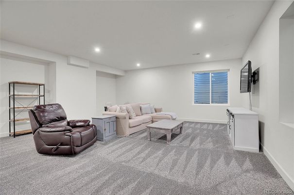 Interior, Living room, Recessed Lighting