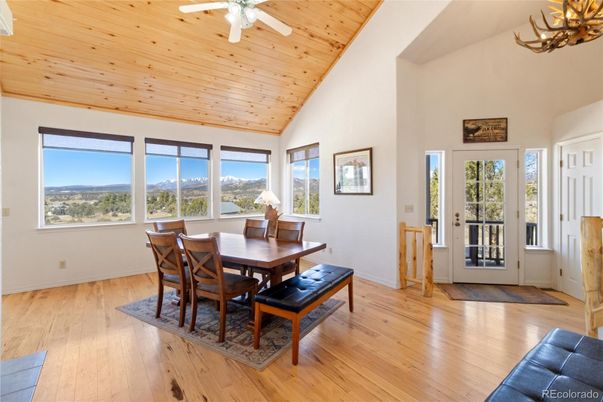 Dining room, Interior, Wooden Ceilings, Wood Texture Flooring