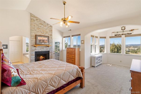 Bedroom, Fireplace, Interior, Stone Walls