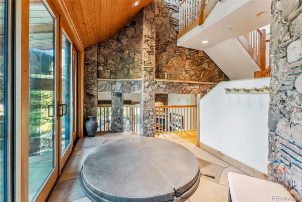Interior, Recessed Lighting, Stone Walls