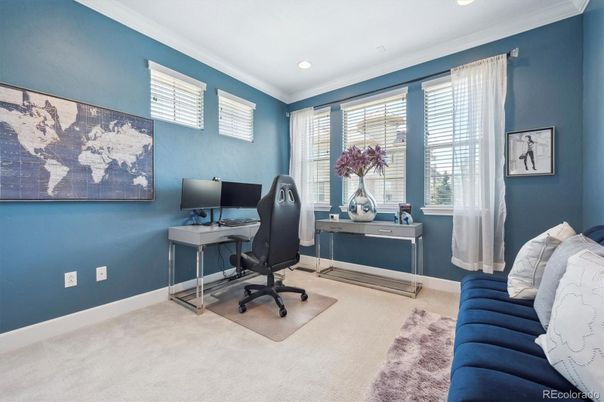 Home Office, Interior, Recessed Lighting