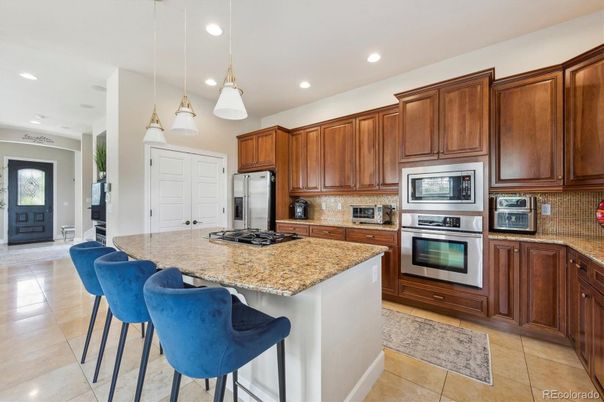 Interior, Kitchen, Pendant Lights, Recessed Lighting, Stainless Steel Appliances