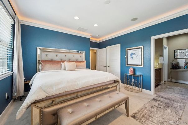 Bedroom, Interior, Recessed Lighting
