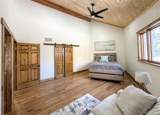 Bedroom, Interior, Wooden Ceilings, Wood Texture Flooring