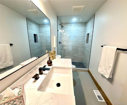 Bathroom, Glass Shower, Interior