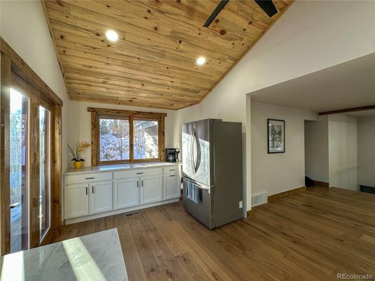 Interior, Recessed Lighting, Wooden Ceilings, Wood Texture Flooring