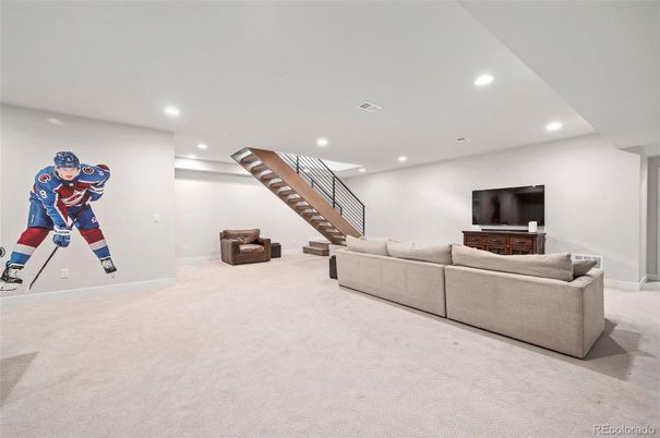 Interior, Living room, Recessed Lighting