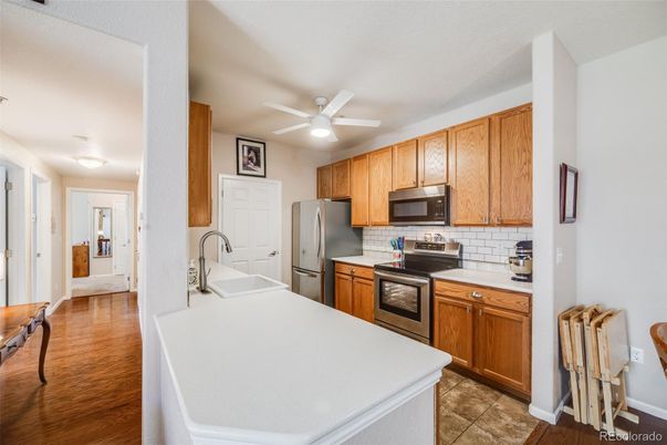 Interior, Kitchen, Wood Texture Flooring