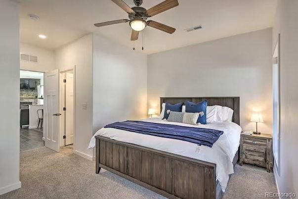 Bedroom, Interior, Recessed Lighting