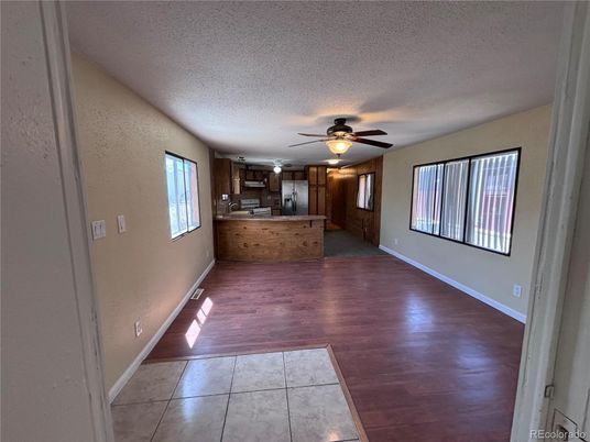 Empty room, Interior, Kitchen, Wood Texture Flooring