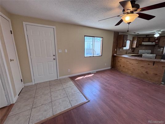 Empty room, Interior, Kitchen, Wood Texture Flooring