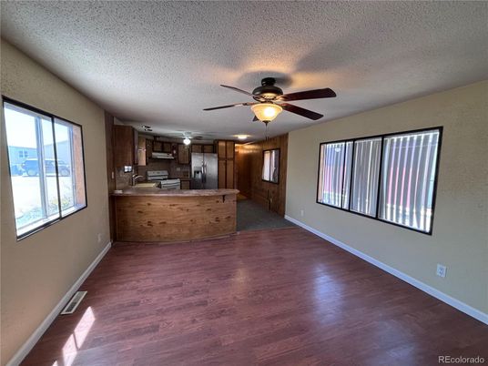 Interior, Kitchen, Wood Texture Flooring