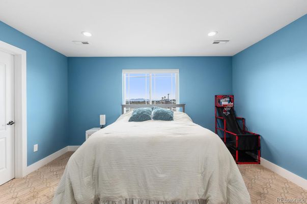 Bedroom, Interior, Recessed Lighting
