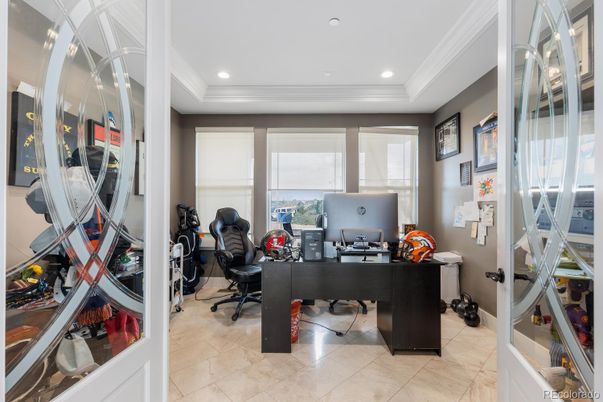 Home Office, Interior, Recessed Lighting