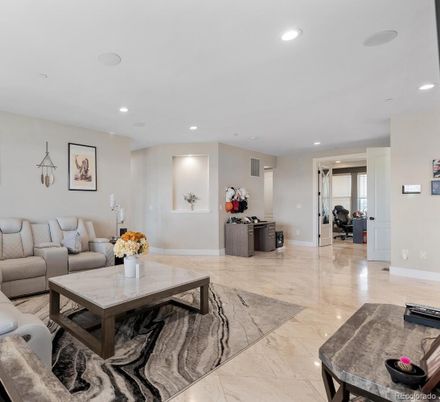 Interior, Living room, Marble, Recessed Lighting