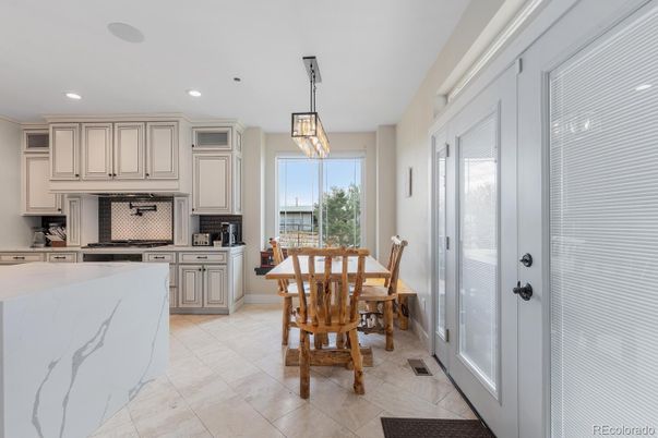 Dining room, Interior, Kitchen, Pendant Lights, Recessed Lighting