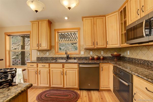 Interior, Kitchen, Wood Texture Flooring