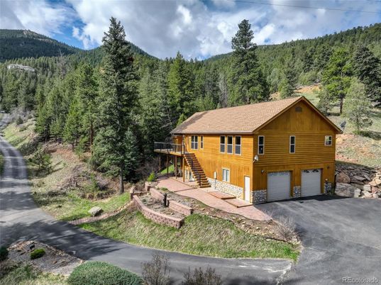 Attached, Exterior, Facade, Log Home