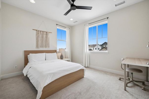 Bedroom, Interior, Recessed Lighting