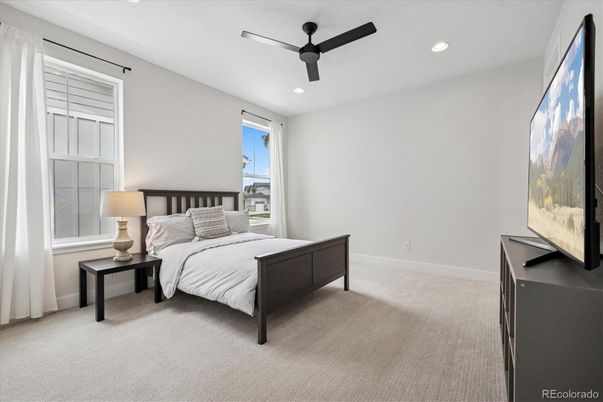 Bedroom, Interior, Recessed Lighting