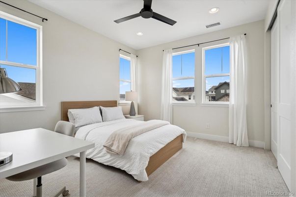 Bedroom, Interior, Recessed Lighting