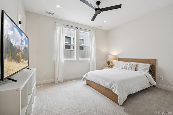 Bedroom, Interior, Recessed Lighting