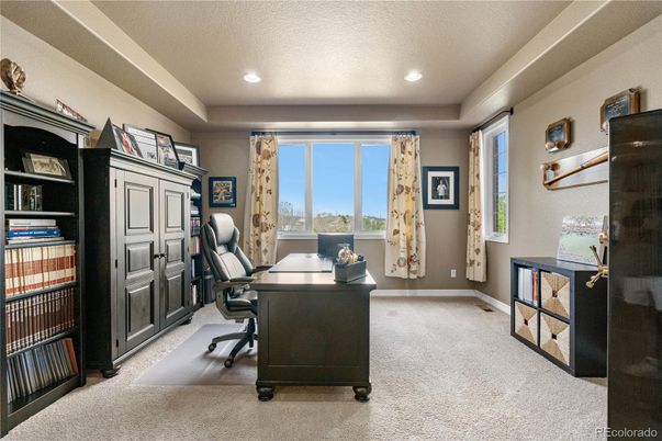 Home Office, Interior, Recessed Lighting
