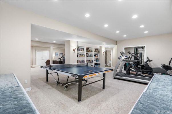 Fitness Equipment, Game Room, Interior, Recessed Lighting