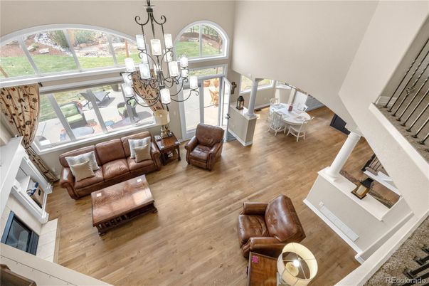 Chandelier, Dining room, Fireplace, Interior, Living room, Wood Texture Flooring