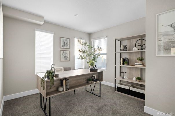 Home Office, Interior, Recessed Lighting