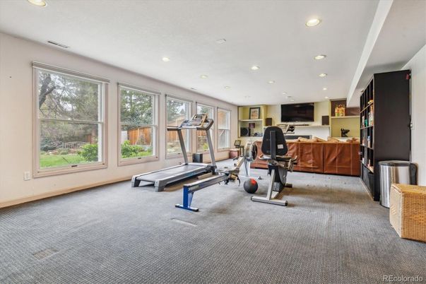 Fitness Equipment, Gym, Interior, Recessed Lighting