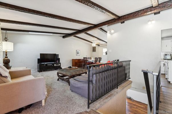 Interior, Kitchen, Living room, Wooden Beams, Wood Texture Flooring