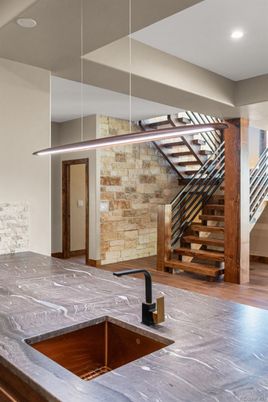 Interior, Recessed Lighting, Wood Texture Flooring